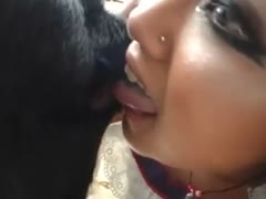 Hot rimming by Asian bitch sex with dog 